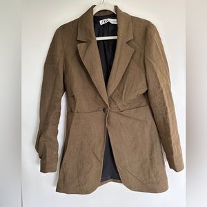 Zara Linen Blazer: Size: S